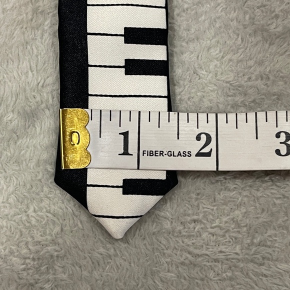 Piano Tie - Skinny Keyboard Tie for Musicians / Costumes - Picture 7 of 8